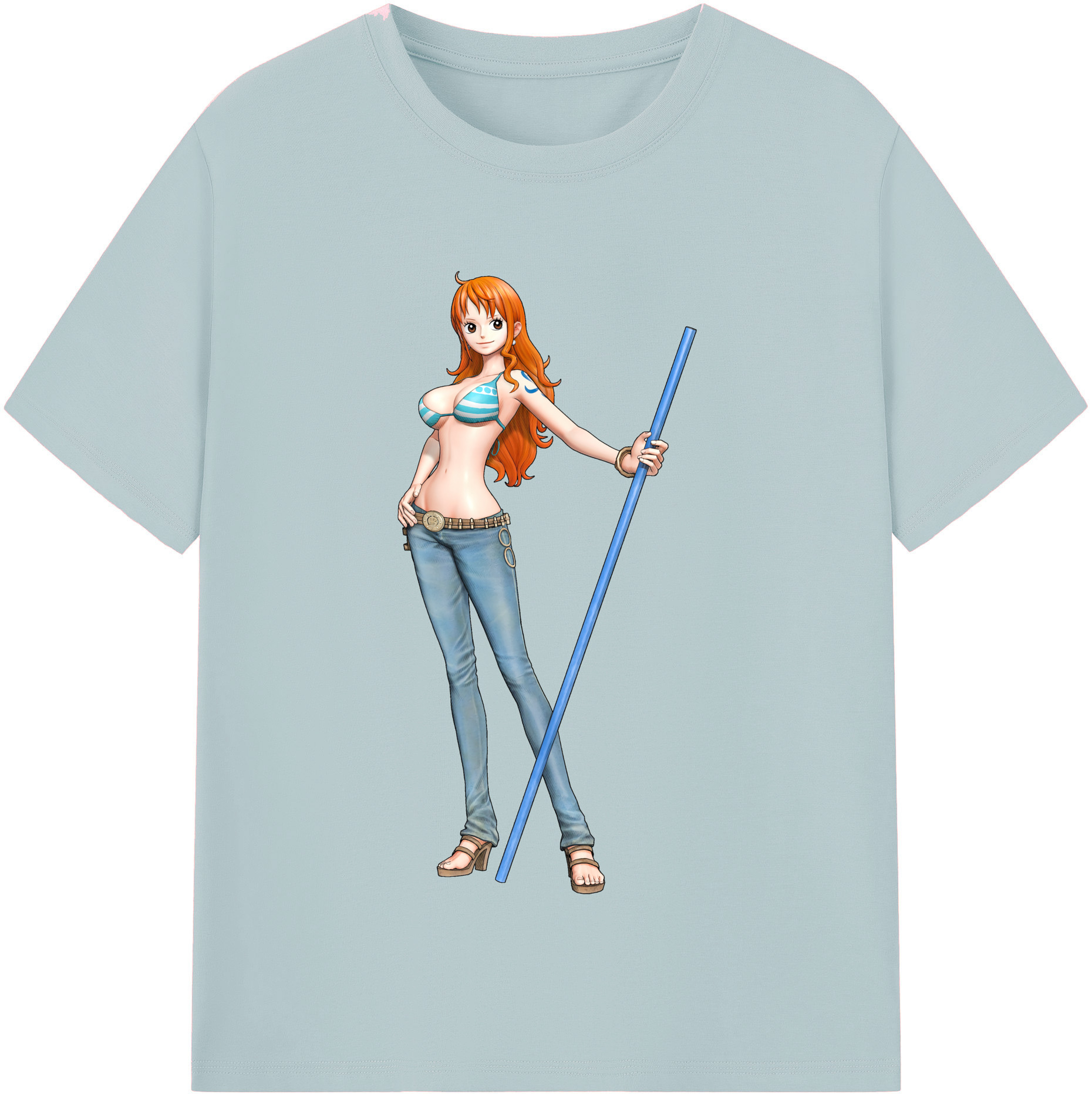 ワンピース ナミ ONE PIECE Nami 綿100％半袖Tシャツ（フロントプリント）